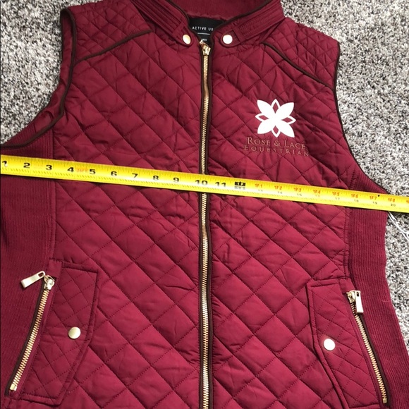 *SOLD* NWT Equestrian Riding Vest-Maroon - Picture 7 of 7